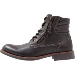 Steve Madden PRIVE Botki sznurowane black. Czarne buty zimowe męskie Steve Madden, z materiału. W wyprzedaży za 382.85 zł.