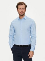 Tommy Hilfiger Koszula MW0MW35810 Błękitny Regular Fit. Niebieskie koszule męskie Tommy Hilfiger, m, bez wzorów, z bawełny, bez kołnierzyka, bez ramiączek. Za 249.99 zł.