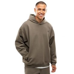 Męska bluza sportowa z kapturem Fitness Siroko Motion Green. Brązowe bluzy rozpinane męskie SIROKO, m, bez wzorów, z materiału, casualowe, bez ramiączek, z kapturem. Za 168.00 zł.