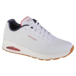 Buty sportowe Sneakersy męskie, Skechers Uno-Stand On Air. Białe buty sportowe na co dzień męskie Skechers, m, bez wzorów, z gumy, sportowe, bez ramiączek, bez kaptura. Za 425.00 zł.