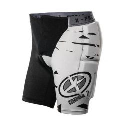 Spodenki ochronne rowerowe unisex X-Factor Mega II. Brązowe szorty sportowe męskie X-Factor, bez wzorów. Za 299.00 zł.