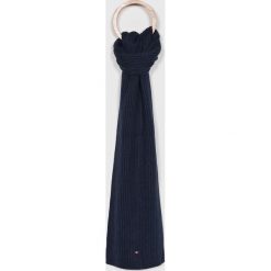 Tommy Hilfiger - Szalik. Czarne szaliki męskie Tommy Hilfiger, z bawełny. Za 199.90 zł.