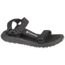 Sandały Columbia Konos Globetrot Sandal 2126931010 czarne. Czarne sandały męskie z gumy, bez zapięcia. Za 317.27 zł.