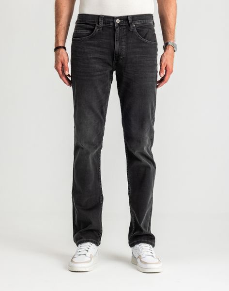 Męskie Spodnie Jeansowe MUSTANG Tramper Straight Denim Black 1016083 4000 803. Czarne jeansy męskie Mustang, bez wzorów, z denimu. Za 199.99 zł.