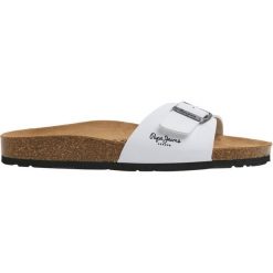 Klapki Pepe Jeans Bio M Single Champion, Mężczyźni. Białe klapki i japonki męskie Pepe Jeans, bez wzorów, z jeansu. Za 290.00 zł.