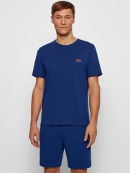 Boss Koszulka piżamowa Mix&Match 50381904 Niebieski Regular Fit. Niebieskie piżamy męskie Boss, m, bez wzorów, z bawełny, bez kołnierzyka, bez ramiączek. Za 219.99 zł.