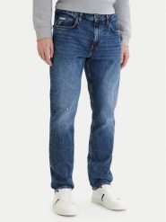 Guess Jeans Jeansy M6GA1C D5M5C Niebieski Relaxed Fit. Niebieskie jeansy męskie Guess Jeans, z aplikacjami, z bawełny. Za 439.99 zł.