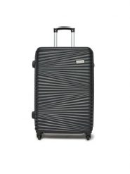 Semi Line Walizka duża T5743-2 Czarny. Czarne walizki męskie Semi-line, bez wzorów, z tworzywa sztucznego, duże. Za 219.99 zł.