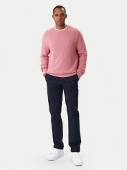 Tommy Hilfiger Sweter Essential MW0MW36347 Koralowy Regular Fit. Pomarańczowe kardigany męskie Tommy Hilfiger, bez wzorów, z bawełny, bez kołnierzyka, bez ramiączek. Za 409.99 zł.