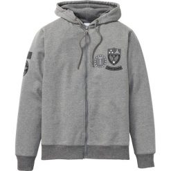 Bluza rozpinana z kapturem bonprix szary melanż. Bluzy z kapturem męskie marki bonprix. Za 49.99 zł.