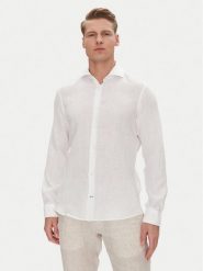 JOOP! Koszula 17 JSH-146Pai-W 30046075 Biały Slim Fit. Białe koszule męskie JOOP!, m, bez wzorów, ze lnu, bez kołnierzyka, bez ramiączek. Za 339.99 zł.