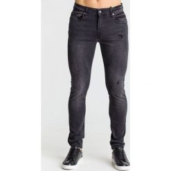 JEANSY Skinny FIT CHRIS GUESS. Czarne jeansy męskie Guess, z aplikacjami, z jeansu. Za 399.00 zł.