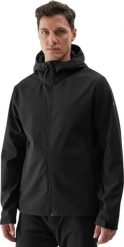 Kurtka męska 4f Kurtka męska softshell 4F M283 czarna 4FWAW24TSOFM283 20S XL. Czarne kurtki męskie 4f, m, bez wzorów, z softshellu, bez kaptura. Za 225.50 zł.