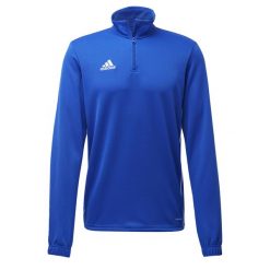 Bluza męska adidas Core 18 Training Top. Białe bluzy nierozpinane męskie ADIDAS, m, bez wzorów, sportowe, bez ramiączek, bez kaptura. Za 59.09 zł.