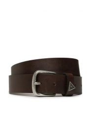 Guess Pasek Męski M3GZ08 L0SI0 Brązowy. Brązowe paski męskie Guess, z aplikacjami, ze skóry. Za 399.99 zł.