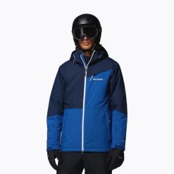 Kurtka narciarska męska Columbia Iceberg Point II. Niebieskie kurtki narciarskie i snowboardowe męskie Columbia, na zimę, m, bez wzorów, bez kaptura, narciarskie. Za 609.99 zł.