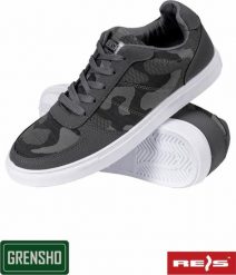 R.E.I.S. BSCASUAL - Buty sportowe typu trampki CASUAL, tkane - moro-szary 40. Szare trampki męskie R.E.I.S., bez wzorów, casualowe, bez zapięcia. Za 52.89 zł.