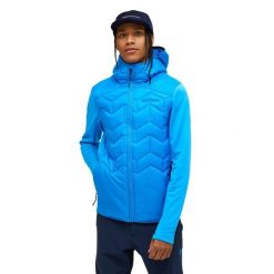 Kurtka Peak Performance męska Elevate Liner Hybrid Hood Jacket niebieska - M. Niebieskie kurtki męskie Peak Performance, m, bez wzorów, z puchu, bez ramiączek, bez kaptura. W wyprzedaży za 909.00 zł.