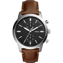 Zegarek FOSSIL - Townsman FS5280 Dark Brown/Silver/Steel. Brązowe zegarki męskie Fossil. Za 479.00 zł.