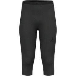 Legginsy termoaktywne 3/4 męskie ODLO Revelstoke PW 150 BL Bottom 3/4. Szare legginsy męskie Odlo, l, bez wzorów. Za 405.89 zł.