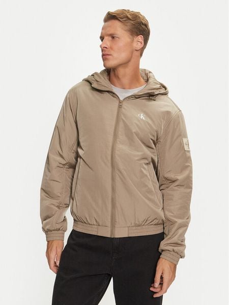 Calvin Klein Jeans Kurtka przejściowa Harrington J30J325596 Beżowy Regular Fit. Brązowe kurtki męskie Calvin Klein Jeans, m, bez wzorów, z jeansu, bez ramiączek, bez kaptura. Za 479.99 zł.