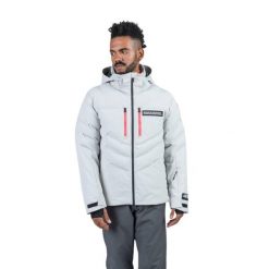 Kurtka narciarska Rossignol męska Hero Blackside puffy JKT szara. Szare kurtki narciarskie i snowboardowe męskie Rossignol, na zimę, m, bez wzorów, bez kaptura, narciarskie. Za 2,199.00 zł.