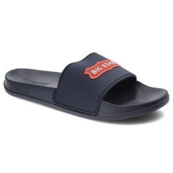 Granatowe Klapki Basenowe Big Star Unisex. Niebieskie klapki i japonki męskie Big Star, bez wzorów. Za 69.99 zł.