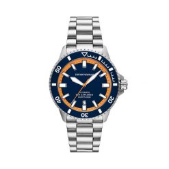 Zegarek Emporio Armani. Szare zegarki męskie Emporio Armani, srebrne. Za 1,979.00 zł.
