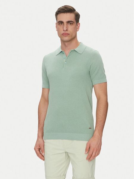 INDICODE Polo Invorm 30-485 Zielony Regular Fit. Zielone koszulki polo męskie INDICODE, m, bez wzorów, z syntetyku, bez kołnierzyka, bez ramiączek. Za 99.99 zł.
