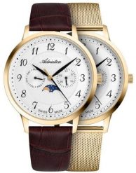 Zegarek męski Adriatica A1274.1B23QF-SET brązowy. Brązowe zegarki męskie Adriatica. Za 1,058.00 zł.