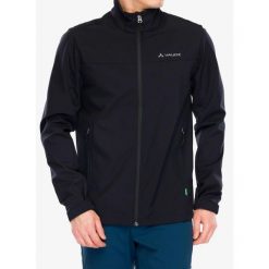 Kurtka softshell męska Vaude Hurricane Jacket IV. Czarne kurtki softshell męskie Vaude, m, bez wzorów, z softshellu, bez kaptura. Za 303.99 zł.