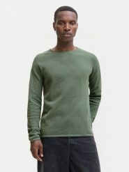 Jack & Jones Sweter Hill 12157321 Zielony Regular Fit. Zielone kardigany męskie Jack & Jones, l, bez wzorów, z bawełny, bez ramiączek. Za 129.99 zł.