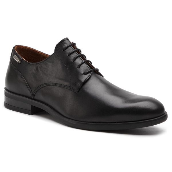 Półbuty Pikolinos. Czarne eleganckie półbuty męskie Pikolinos, wizytowe, bez obcasa, bez zapięcia. Za 429.99 zł.