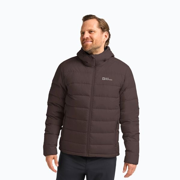 Kurtka puchowa męska Jack Wolfskin Ather Down Hoody. Brązowe kurtki męskie Jack Wolfskin, m, bez wzorów, z puchu, sportowe, bez ramiączek, bez kaptura. Za 699.99 zł.