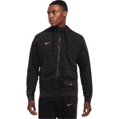 Męska Bluza Z Kapturem Chelsea FC Z Pełnym Zamkiem Błyskawicznym. Czarne bluzy z kapturem męskie Nike, m, bez wzorów, z kapturem. Za 415.99 zł.