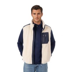 Bluza polarowa bez rękawów CMP sherpa z dzianiną rozpinana z kieszeniami ciepła. Brązowe bluzy rozpinane męskie Aulp, bez wzorów, z dzianiny, sportowe, bez ramiączek, bez kaptura. W wyprzedaży za 239.99 zł.