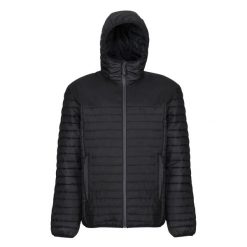 Męska Kurtka Ocieplana Z Kapturem Ecodown. Czarne kurtki męskie Regatta, m, bez wzorów, z puchu, sportowe, bez ramiączek, z kapturem. Za 390.99 zł.