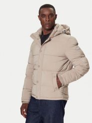 Guess Kurtka zimowa M4BL21 WGJ42 Beżowy Regular Fit. Brązowe kurtki męskie Guess, na zimę, m, z aplikacjami, z syntetyku, bez ramiączek, bez kaptura. Za 769.99 zł.