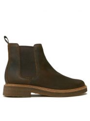 Clarks Sztyblety Clarkdale Easy 261735327 Brązowy. Brązowe sztyblety męskie Clarks, z nubiku, bez obcasa, bez zapięcia. Za 579.99 zł.