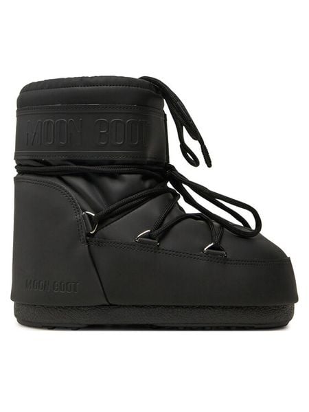 Moon Boot Śniegowce 80D1409380 Czarny. Czarne buty zimowe męskie Moon Boot, bez wzorów, ze skóry, bez obcasa, bez zapięcia. Za 799.99 zł.