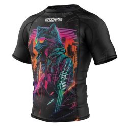 Koszulka Męska Rashguard MMA na Siłownię EXTREME HOBBY CYBER ANIMALS. Czarne bielizna termoaktywna męska EXTREME HOBBY, m, bez wzorów, z bawełny, bez ramiączek, do biegania. Za 199.00 zł.