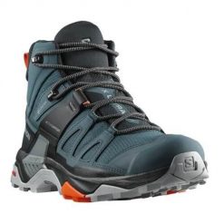 Buty trekkingowe męskie Salomon X Ultra Mid 4 Gtx. Zielone buty zimowe męskie Salomon, bez wzorów, z gumy, sportowe, za kostkę, bez obcasa, bez zapięcia. Za 795.00 zł.