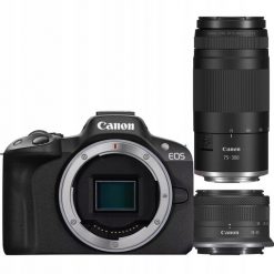 Canon EOS R50 + RF-S 18-45mm + RF 75-300mm. Bezlusterkowce Canon. Za 5,055.46 zł.