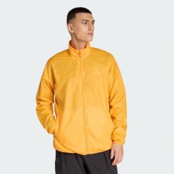 Kurtka Terrex Multi CLIMA365 Windweave. Brązowe kurtki męskie ADIDAS, bez wzorów, z softshellu, bez kaptura, trekkingowe. Za 439.00 zł.