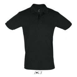 Polo Sol's Perfect. Czarne koszulki polo męskie SOL'S, m, bez wzorów, eleganckie, bez kołnierzyka, bez ramiączek. Za 109.00 zł.