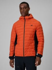 4F Kurtka trekkingowa z wypełnieniem Primaloft Silver męska - pomarańczowa 3XL. Brązowe kurtki męskie 4f, l, bez wzorów, bez ramiączek, bez kaptura. Za 399.99 zł.