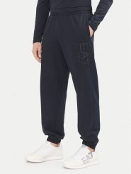 EA7 Emporio Armani Spodnie dresowe 7M000233 AF13512 UB102 Granatowy Regular Fit. Niebieskie spodnie dresowe męskie EA7 Emporio Armani, bez wzorów, z bawełny. Za 239.99 zł.