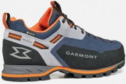 Buty podejściowe Garmont Dragontail Mnt Evo GTX - insigna blue/frost grey. Niebieskie buty trekkingowe męskie GRONELL, bez wzorów, bez zapięcia. Za 823.01 zł.