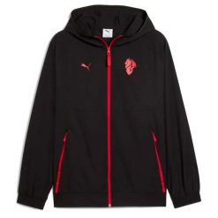 Puma Acm Pumatech Tkana Kurtka Bluza Dorosłych. Czarne bluzy bez kaptura męskie Puma, s, bez wzorów, bez kaptura. Za 387.50 zł.