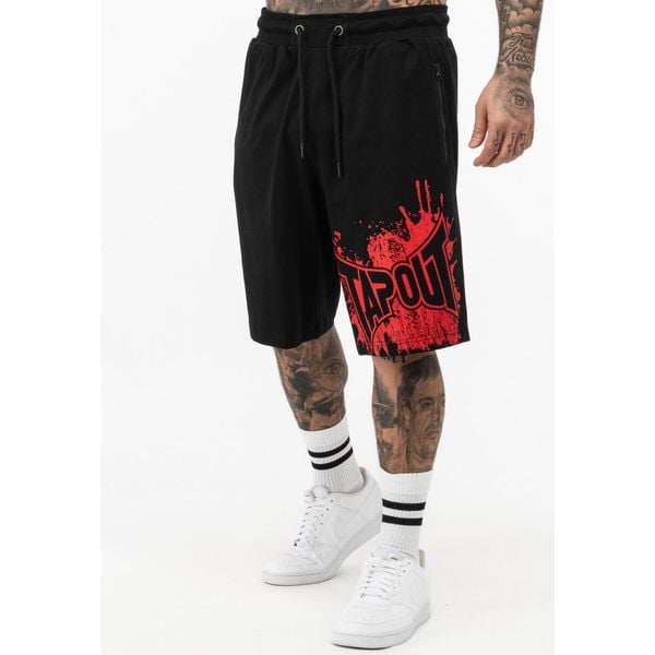 Szorty Tapout Blashed. Czarne szorty sportowe męskie TAPOUT, bez wzorów, sportowe. Za 162.50 zł.